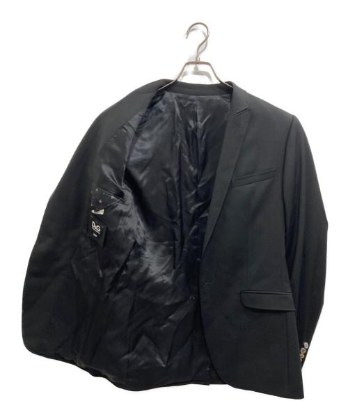D&G（ディーアンドジー）D&G (ディーアンドジー) ピークドラペル 1Bジャケット ブラック サイズ:46の古着・服飾アイテム