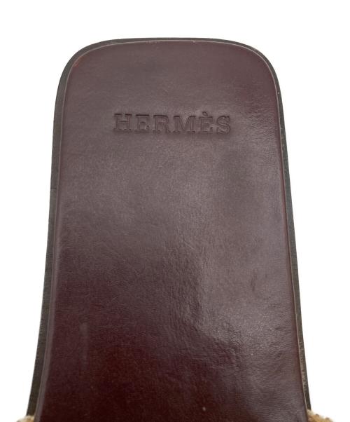 HERMES（エルメス）HERMES (エルメス) イズミールサンダル ブラウン サイズ:37の古着・服飾アイテム