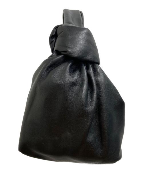 BOTTEGA VENETA（ボッテガベネタ）BOTTEGA VENETA (ボッテガベネタ) DOUBLE KNOTハンドバッグ ブラックの古着・服飾アイテム