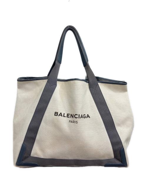 BALENCIAGA（バレンシアガ）BALENCIAGA (バレンシアガ) ネイビーカバスM/トートバッグの古着・服飾アイテム