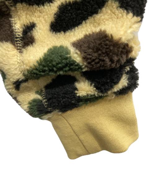A BATHING APE（アベイシングエイプ）A BATHING APE (アベイシングエイプ) 1ST CAMO 2ND SHARK BOA HOODIE JACKET ブラウン サイズ:Mの古着・服飾アイテム