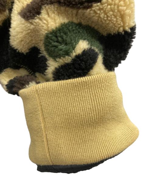A BATHING APE（アベイシングエイプ）A BATHING APE (アベイシングエイプ) 1ST CAMO 2ND SHARK BOA HOODIE JACKET ブラウン サイズ:Mの古着・服飾アイテム