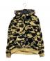 A BATHING APE（アベイシングエイプ）の古着「1ST CAMO 2ND SHARK BOA HOODIE JACKET」｜ブラウン