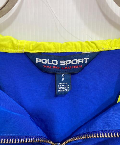 POLO SPORT（ポロスポーツ）POLO SPORT (ポロスポーツ) ナイロンジャケット ブルー×オレンジ サイズ:Ｓの古着・服飾アイテム