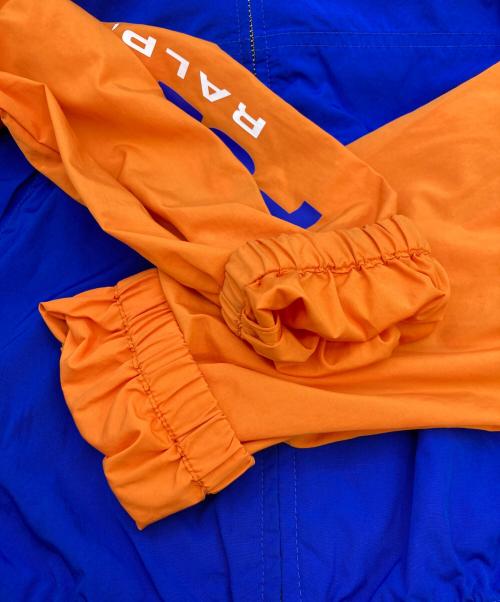 POLO SPORT（ポロスポーツ）POLO SPORT (ポロスポーツ) ナイロンジャケット ブルー×オレンジ サイズ:Ｓの古着・服飾アイテム