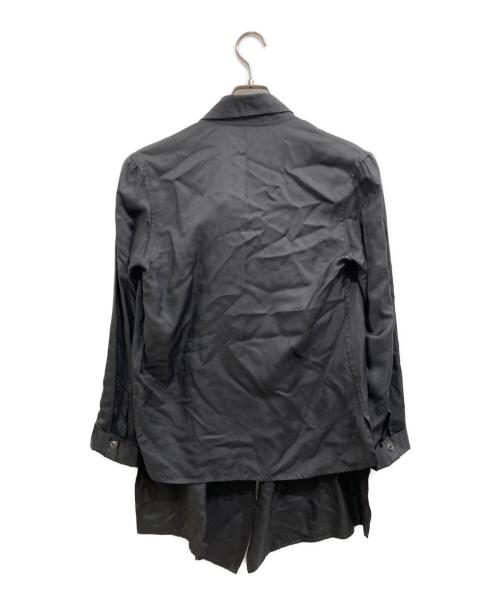 LIMI feu（リミフゥ）LIMI feu (リミフゥ) ウールキュプラロングシャツ グレー サイズ:Sの古着・服飾アイテム