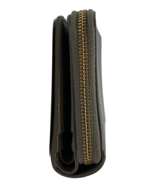 Saint Laurent Paris（サンローランパリ）Saint Laurent Paris (サンローランパリ) 2つ折り財布/ロゴ コンパクトウォレット グレーの古着・服飾アイテム