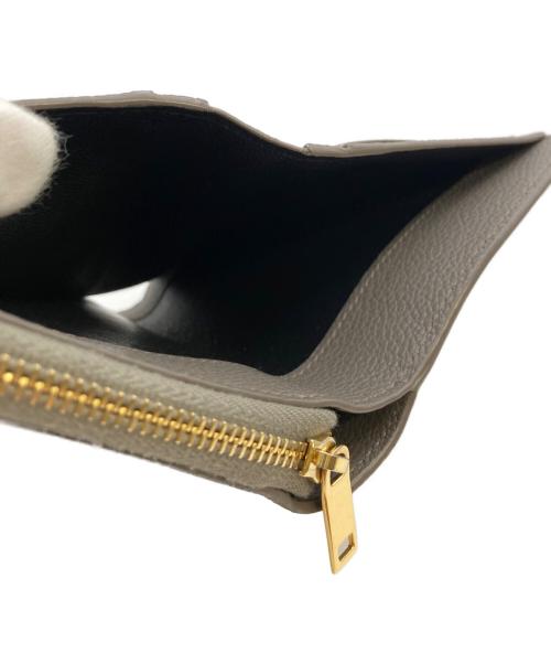 Saint Laurent Paris（サンローランパリ）Saint Laurent Paris (サンローランパリ) 2つ折り財布/ロゴ コンパクトウォレット グレーの古着・服飾アイテム
