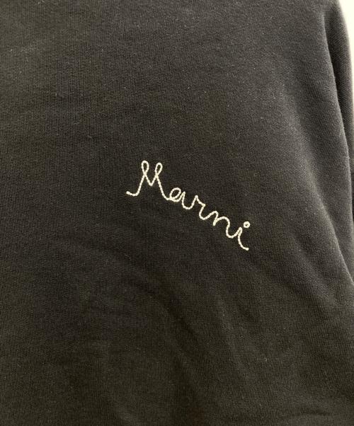 MARNI（マルニ）MARNI (マルニ) バイカラー ロゴフーディ カーキ×ブラック サイズ:46の古着・服飾アイテム