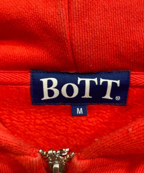 BoTT（ボット）BoTT (ボット) BANG LOGO ZIP HOODIE レッド サイズ:Mの古着・服飾アイテム