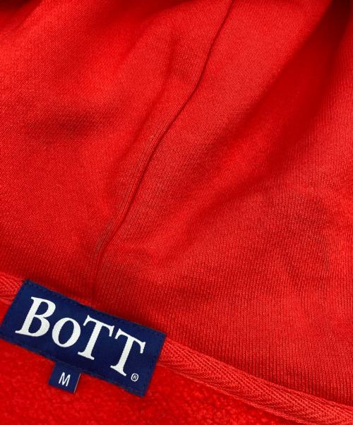 BoTT（ボット）BoTT (ボット) BANG LOGO ZIP HOODIE レッド サイズ:Mの古着・服飾アイテム