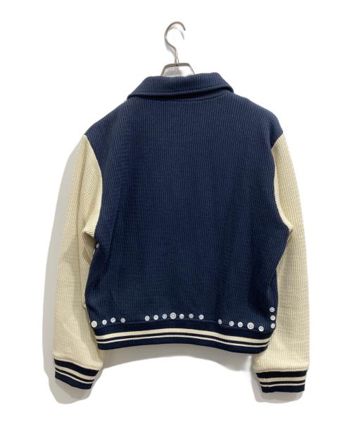 PLATEAU STUDIO（プラテウスタジオ）PLATEAU STUDIO (プラテウスタジオ) Button varsity jacket ネイビー サイズ:1の古着・服飾アイテム
