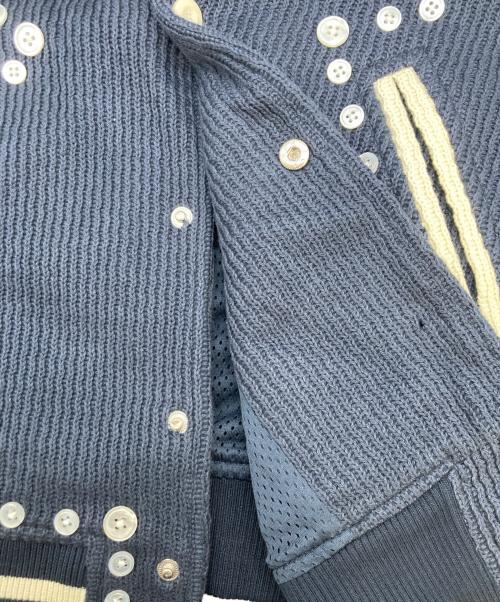 PLATEAU STUDIO（プラテウスタジオ）PLATEAU STUDIO (プラテウスタジオ) Button varsity jacket ネイビー サイズ:1の古着・服飾アイテム