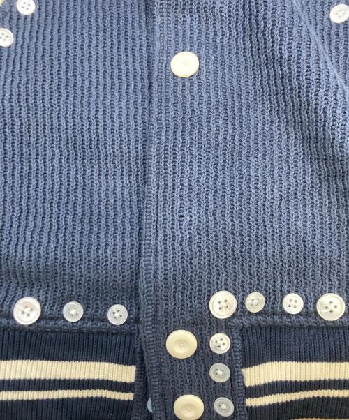 PLATEAU STUDIO（プラテウスタジオ）PLATEAU STUDIO (プラテウスタジオ) Button varsity jacket ネイビー サイズ:1の古着・服飾アイテム