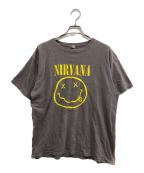 anvilアンヴィル）の古着「スマイリーフェイスTシャツ」｜グレー