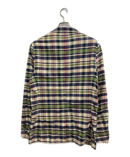 POLO RALPH LAUREN（ポロ・ラルフローレン）POLO RALPH LAUREN (ポロ・ラルフローレン) マドラスチェック柄3Bジャケット マルチカラー サイズ:38の古着・服飾アイテム