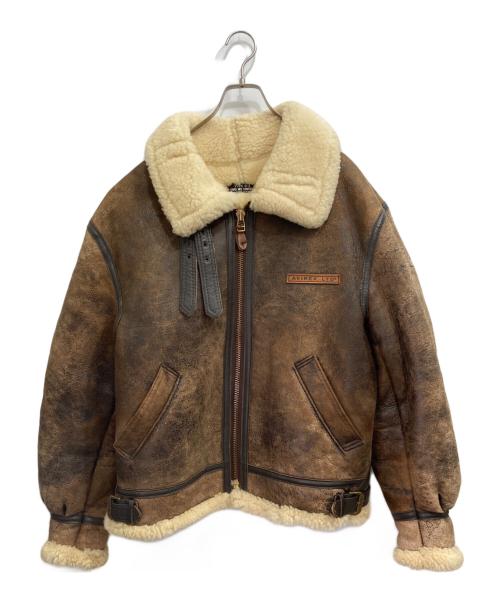 AVIREX（アヴィレックス）AVIREX (アヴィレックス) B-3 ムートンジャケット ブラウン サイズ:42の古着・服飾アイテム