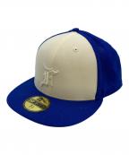 New Era×FOG ESSENTIALSニューエラ×フィアオブゴッド エッセンシャル）の古着「9FIFTY コラボロゴキャップ」｜ブルー