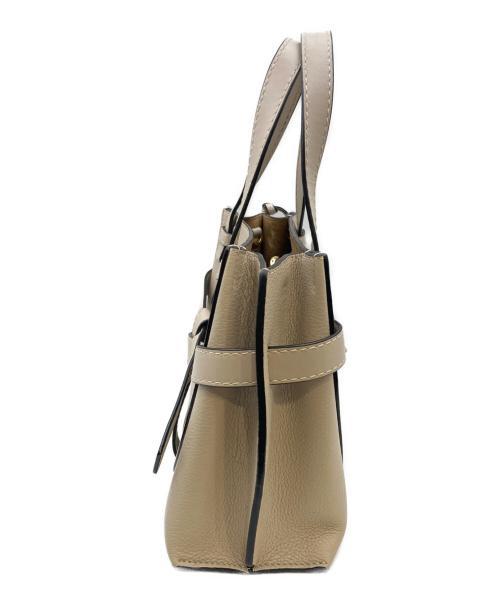 LOEWE（ロエベ）LOEWE (ロエベ) ゲートトップ ハンドバッグ ベージュの古着・服飾アイテム