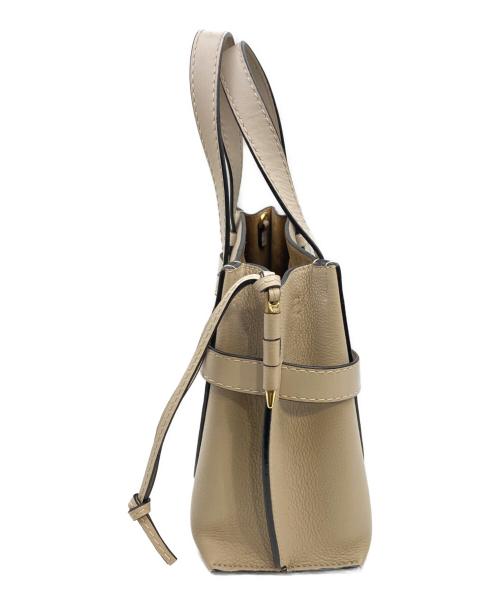 LOEWE（ロエベ）LOEWE (ロエベ) ゲートトップ ハンドバッグ ベージュの古着・服飾アイテム