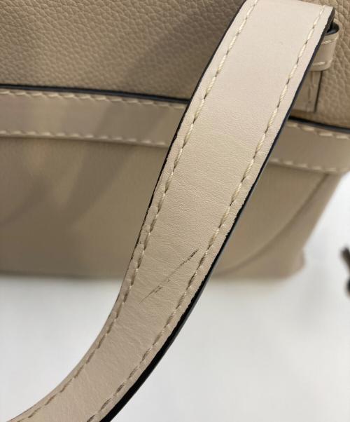LOEWE（ロエベ）LOEWE (ロエベ) ゲートトップ ハンドバッグ ベージュの古着・服飾アイテム