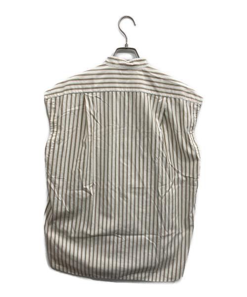 AURALEE（オーラリー）AURALEE (オーラリー) WASHED FINX TWILL STRIPE SLEEVELESS SHIRTS マルチカラーの古着・服飾アイテム