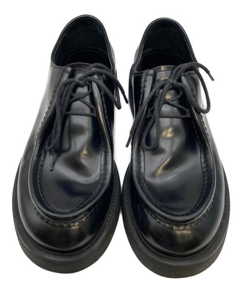 PRADA（プラダ）PRADA (プラダ) ダイアパソン オペークブラッシュドレザーシューズ ブラック サイズ:10　2/1の古着・服飾アイテム