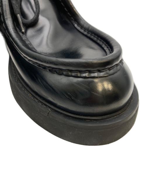 PRADA（プラダ）PRADA (プラダ) ダイアパソン オペークブラッシュドレザーシューズ ブラック サイズ:10　2/1の古着・服飾アイテム
