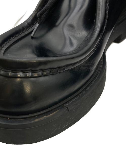 PRADA（プラダ）PRADA (プラダ) ダイアパソン オペークブラッシュドレザーシューズ ブラック サイズ:10　2/1の古着・服飾アイテム
