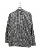 COMME des GARCONS SHIRTコムデギャルソンシャツ）の古着「FOREVER ギンガムチェックシャツ」｜ブラック×ホワイト