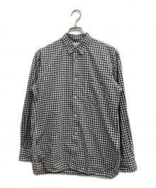 COMME des GARCONS SHIRT（コムデギャルソンシャツ）の古着「FOREVER ギンガムチェックシャツ」｜ブラック×ホワイト