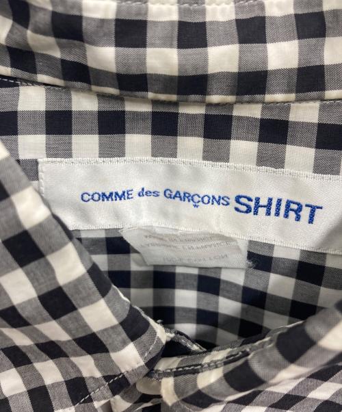 COMME des GARCONS SHIRT（コムデギャルソンシャツ）COMME des GARCONS SHIRT (コムデギャルソンシャツ) FOREVER ギンガムチェックシャツ ブラック×ホワイト サイズ:Sの古着・服飾アイテム