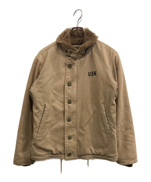 NAVY DEPARTMENT（ネイビーデパートメント）NAVY DEPARTMENT (ネイビーデパートメント) N-1デッキジャケット カーキ サイズ:38の古着・服飾アイテム