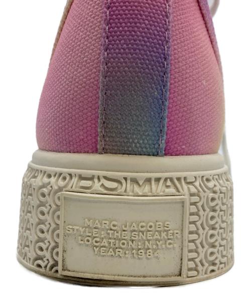 MARC JACOBS（マークジェイコブス）MARC JACOBS (マークジェイコブス) The Airbrush Canvas Sneaker ピンク×ブルー サイズ:35の古着・服飾アイテム