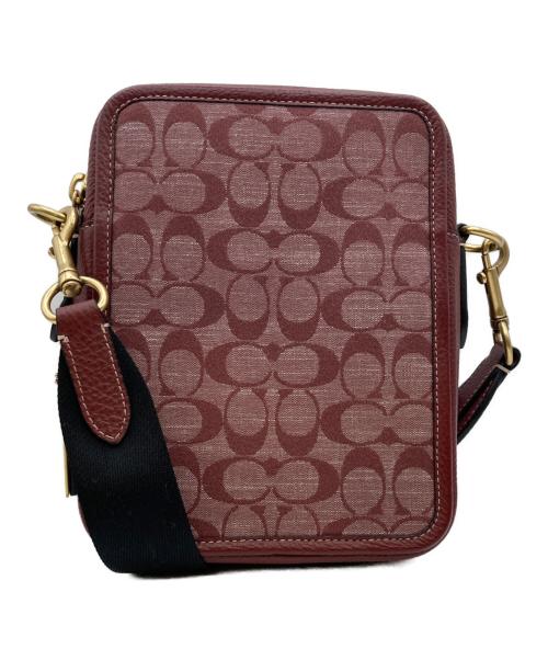 COACH（コーチ）COACH (コーチ) サリバン クロスボディ‐/ ショルダーバッグ ワインレッドの古着・服飾アイテム