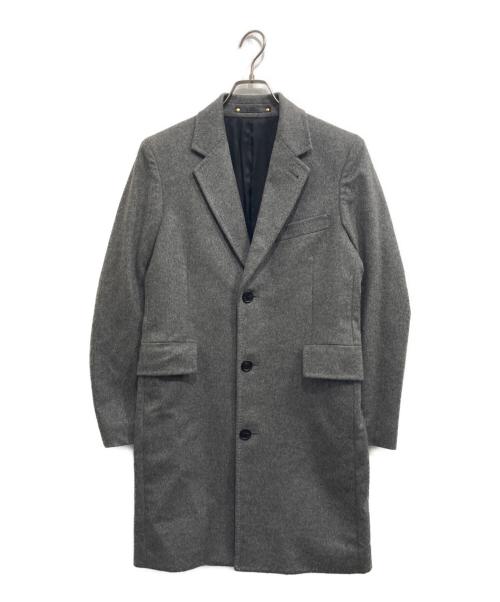 PAUL SMITH（ポールスミス）PAUL SMITH (ポールスミス) カシミヤ チェスターコート グレー サイズ:Sの古着・服飾アイテム