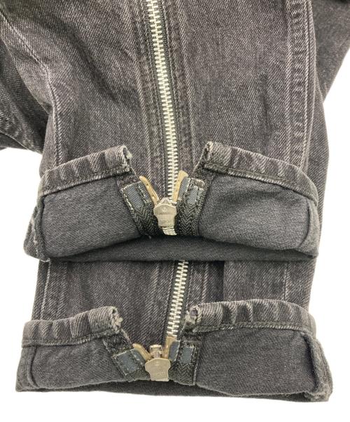 LIMI feu（リミフゥ）LIMI feu (リミフゥ) ジップデザイン デニムパンツ ブラック サイズ:2の古着・服飾アイテム