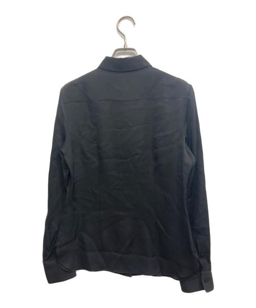 theory（セオリー）theory (セオリー) シルククラシックフィットシャツ Modern Georgette ブラック サイズ:S 未使用品の古着・服飾アイテム