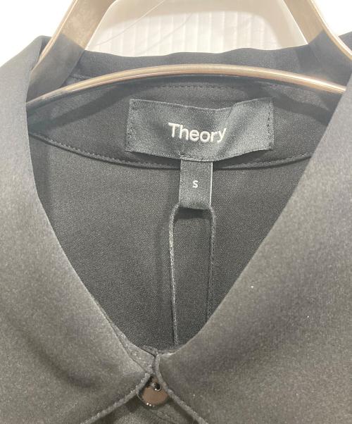 theory（セオリー）theory (セオリー) シルククラシックフィットシャツ Modern Georgette ブラック サイズ:S 未使用品の古着・服飾アイテム