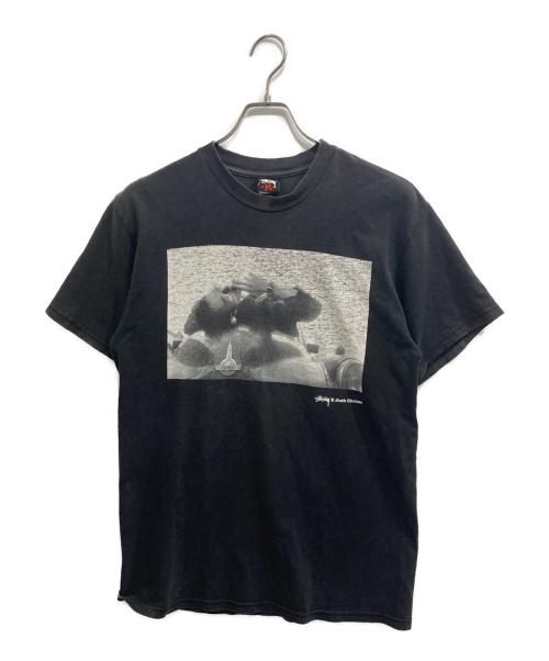 stussy（ステューシー）stussy (ステューシー) Josh Cheuse (ジョシュ チューズ) 00s Josh Cheuse フォトTシャツ ブラック サイズ:Mの古着・服飾アイテム
