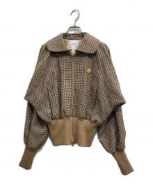patou（パトゥ）の古着「リサイクルウールブレンド ライトウェイト ボンバー」｜ベージュ