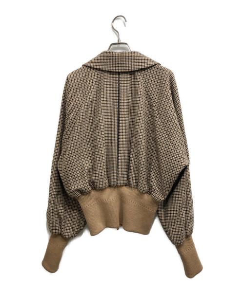 patou（パトゥ）patou (パトゥ) リサイクルウールブレンド ライトウェイト ボンバー ベージュ サイズ:38の古着・服飾アイテム