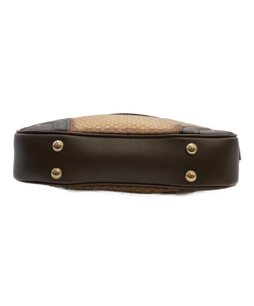 GUCCI（グッチ）GUCCI (グッチ) GGナイロン クレスト ショルダーバッグ ブラウンの古着・服飾アイテム