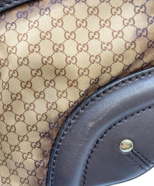GUCCI（グッチ）GUCCI (グッチ) GGナイロン クレスト ショルダーバッグ ブラウンの古着・服飾アイテム