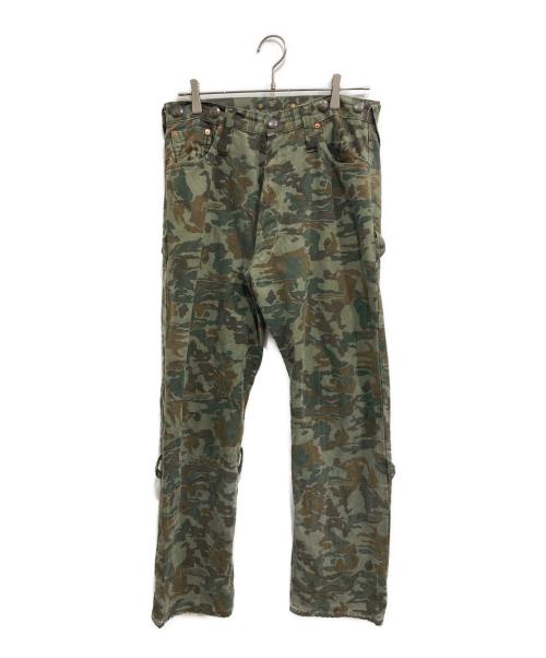 Evisu Jeans（エヴィスジーンズ）Evisu Jeans (エヴィスジーンズ) 初期 牛タグ アーミーボンテージ パンツ グリーン サイズ:33の古着・服飾アイテム