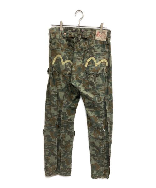 Evisu Jeans（エヴィスジーンズ）Evisu Jeans (エヴィスジーンズ) 初期 牛タグ アーミーボンテージ パンツ グリーン サイズ:33の古着・服飾アイテム