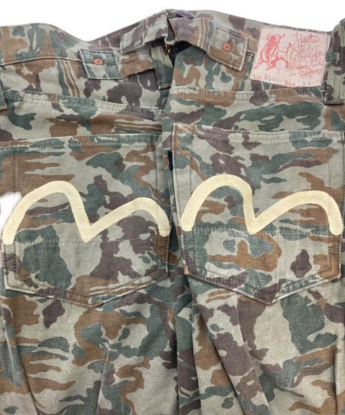 Evisu Jeans（エヴィスジーンズ）Evisu Jeans (エヴィスジーンズ) 初期 牛タグ アーミーボンテージ パンツ グリーン サイズ:33の古着・服飾アイテム