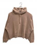 Acne studiosアクネ ストゥディオズ）の古着「ガーメントダイ プルオーバー/Back Logo Patch Hooded SweatShirt」｜ピンク