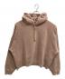 Acne studios（アクネ ストゥディオズ）の古着「ガーメントダイ プルオーバー/Back Logo Patch Hooded SweatShirt」｜ピンク