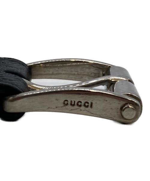 GUCCI（グッチ）GUCCI (グッチ) レザーベルト ブラックの古着・服飾アイテム